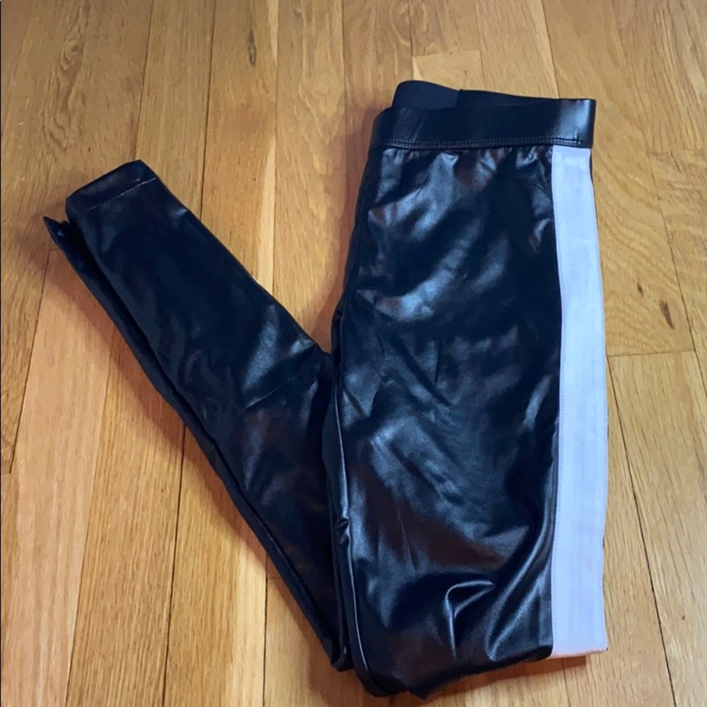 Black striped pants